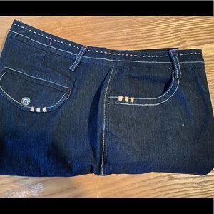 Avenue Wide Leg Blue Denim